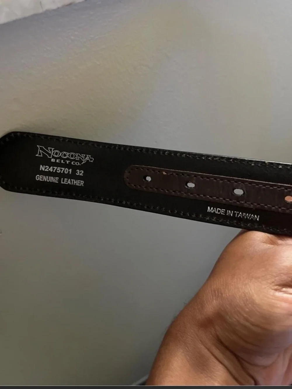 Nocona Genuine Leather Western Concho Belt Size 32 Brown Cowboy Y2K.